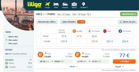 Comparateur de vols et de billets d'avion .